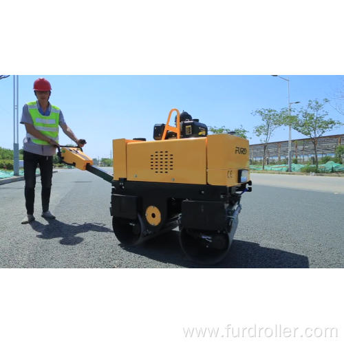 800kg gasoline engine compactor vibratory mini road roller compactor FYL-800